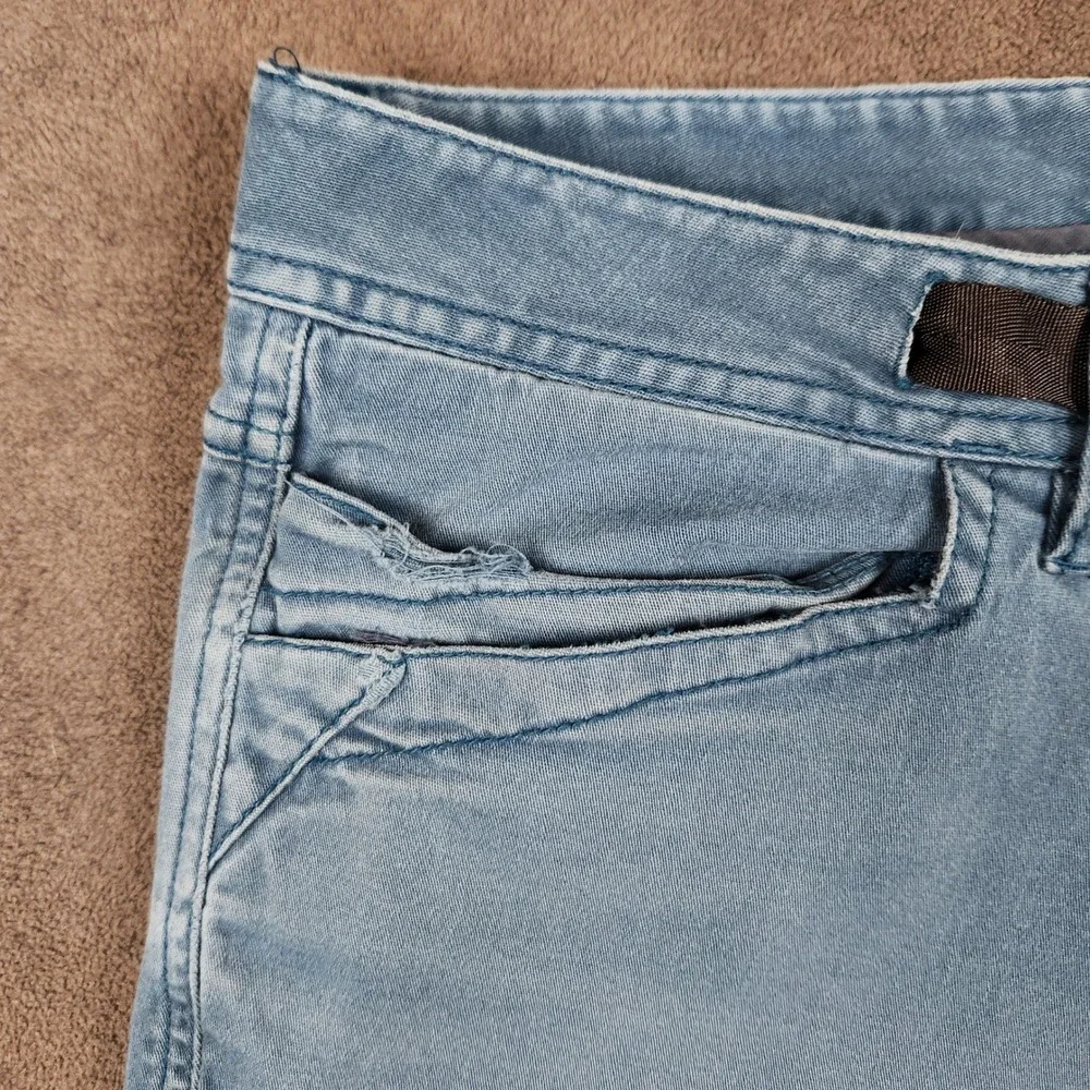 Gramicci Climbing Pants Mens 32 Blue Organic Cotton Belted Carpenter M-0856-ONO